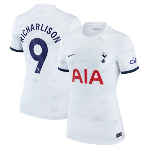 Fotballtrøye Tottenham Hotspur Richarlison 9 Hjemmedrakt 2023-24 Kortermet - Damer Fotballtrøye Tottenham Hotspur Richarlison 9 Hjemmedrakt 2023-24 Kortermet - Damer